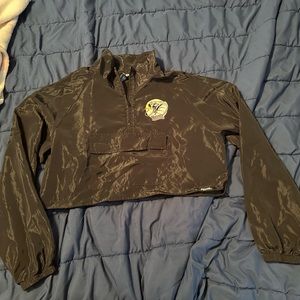 Broken promises black crop top